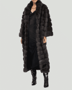 Lorelei | Luxury Russian Sable Full Length Fur Coat With Lavish Collar